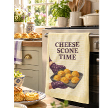 Cheese Scone Tea Towel Cottagecore Kitchen Gift
