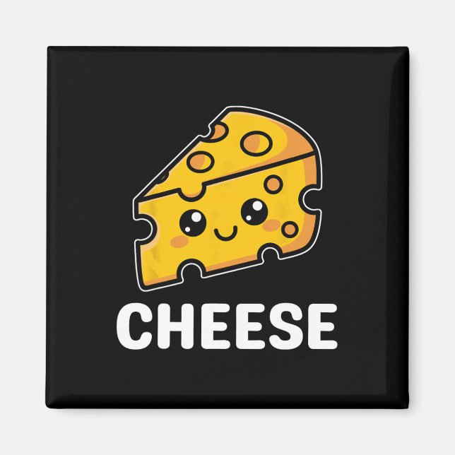 Cheese Slice Mac Macaroni Kawaii Halloween Costume Magnet (Front)