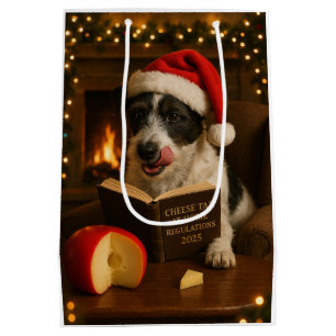 Cheese Tax Christmas gift bag - Jack Russell