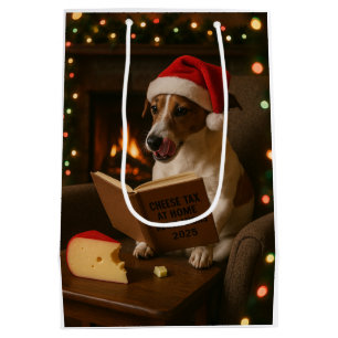 Cheese Tax Christmas gift bag - Jack Russell