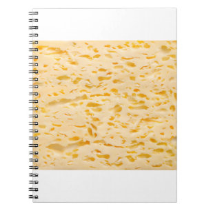 Cheese texture with holes notebook