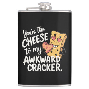 Cheese to My Awkward   Funny and Cute Valentine Hip Flask