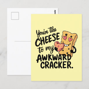 Cheese to My Awkward   Funny and Cute Valentine Postcard