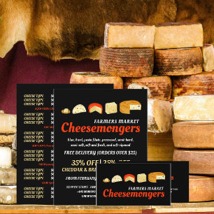 Cheese Variety, Cheesemonger Advertising Flyer