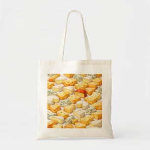 Cheese Variety Pattern Tote Bag