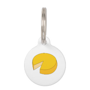 Cheese Wheel Pet Tag