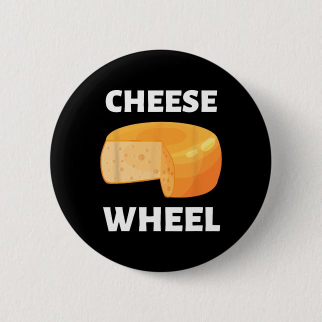 Cheese Wheel Video Game Meme Design  6 Cm Round Badge (Front)