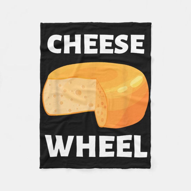 Cheese Wheel Video Game Meme Design  Fleece Blanket (Front)