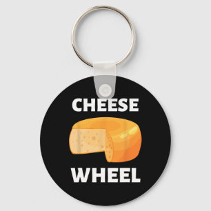 Cheese Wheel Video Game Meme Design Key Ring