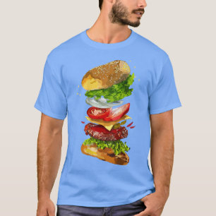 Cheeseburger  Backprint 2  T-Shirt