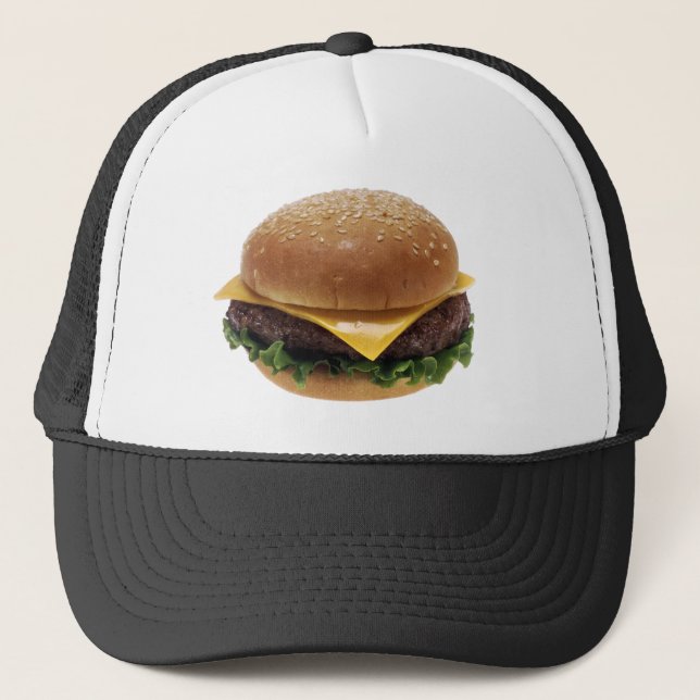 Cheeseburger Birthday Gifts Trucker Hat (Front)