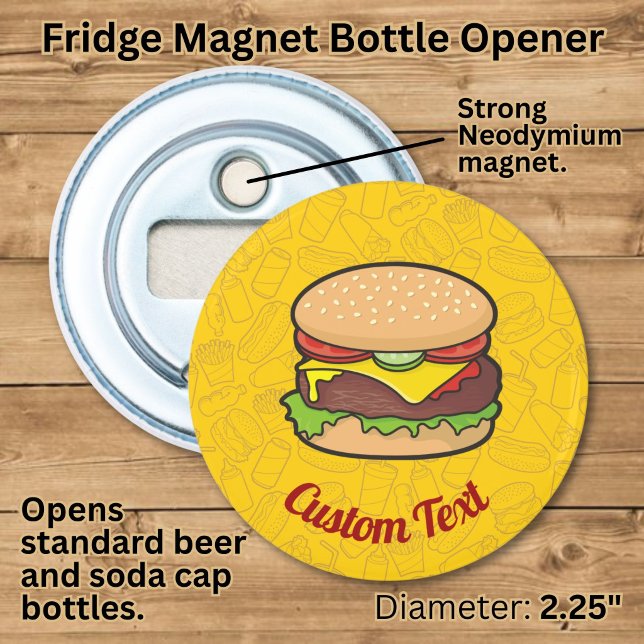 Cheeseburger Bottle Opener (Creator Uploaded)