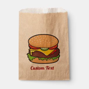 Cheeseburger Favour Bag