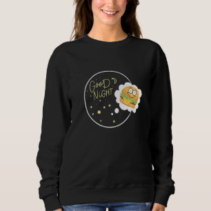 Cheeseburger French Fry & Hamburger Food Sign Sweatshirt