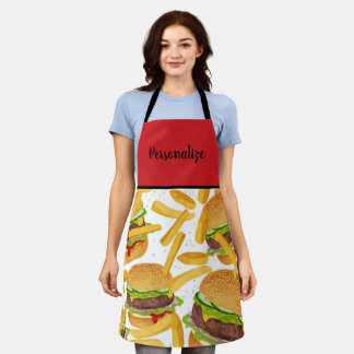 Cheeseburger & Fries Apron