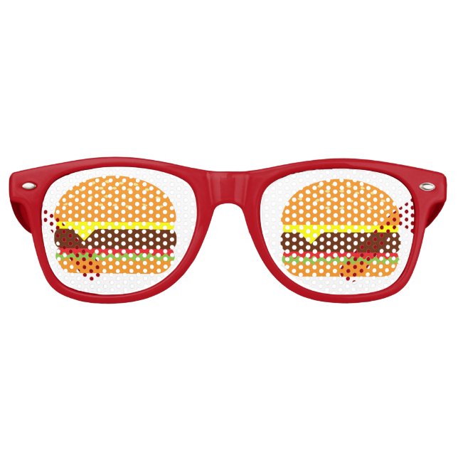 Cheeseburger Funny Fast Food Shades (Front)