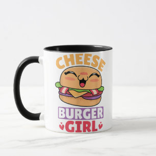 Cheeseburger Girl, Hamburger Women and Cheeseburge Mug