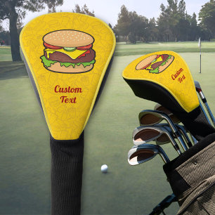 Cheeseburger Golf Head Cover