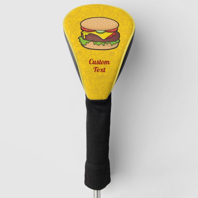 Cheeseburger Golf Head Cover (Front)