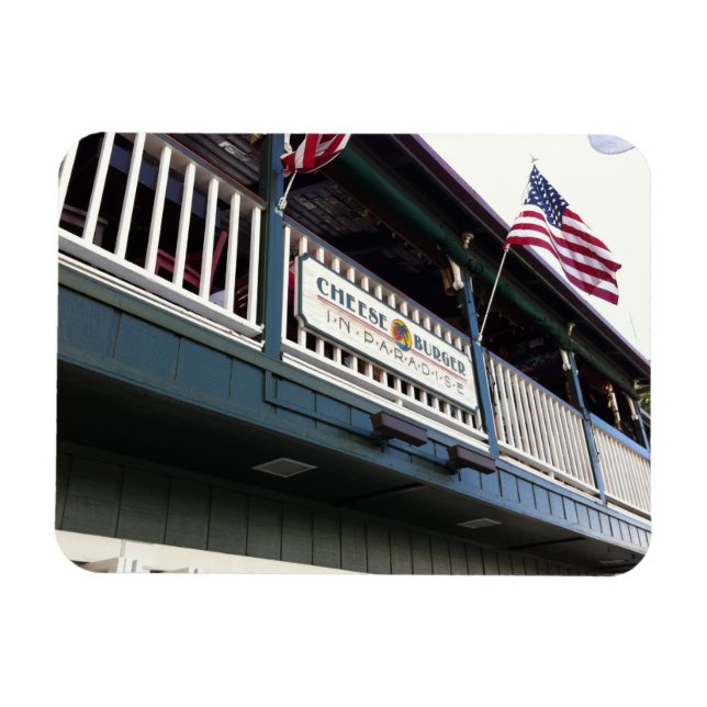 Cheeseburger in Paradise, Lahaina, Maui, Hawaii Magnet (Horizontal)