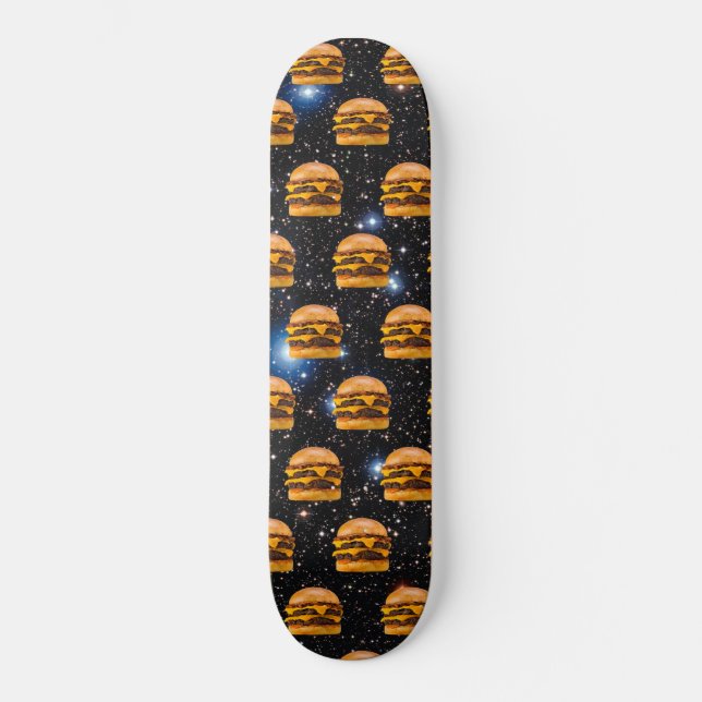 Cheeseburger in Space Skateboard (Front)