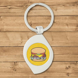 Cheeseburger Key Ring