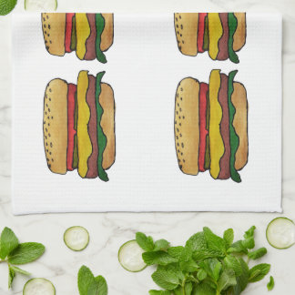 Cheeseburger Kitchen Towel