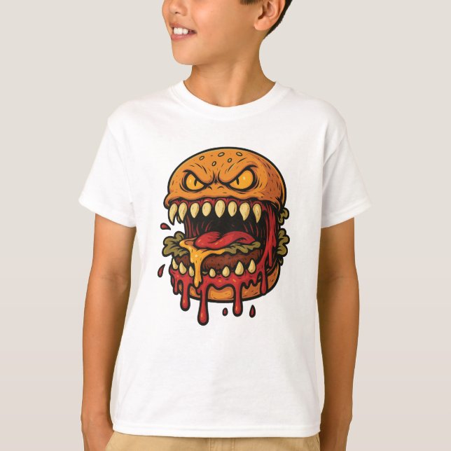 Cheeseburger Monster Kids t-shirt (Front)