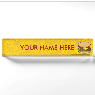 Cheeseburger Nameplate