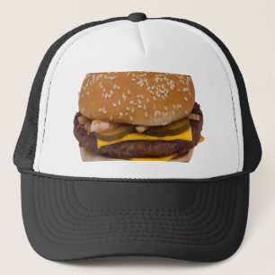 Cheeseburger On Sesame Seed Bun Trucker Hat