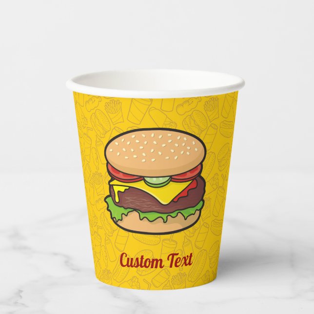 Cheeseburger Paper Cups (Front)