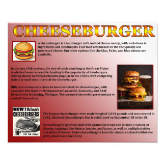 Cheeseburger Photo Print