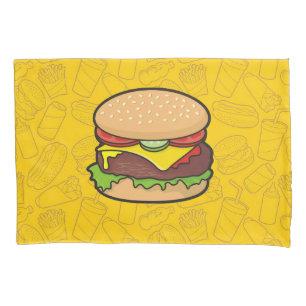 Cheeseburger Pillowcase
