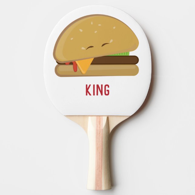 Cheeseburger Ping Pong Paddle (Front)