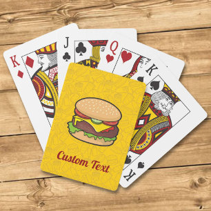 Cheeseburger Playing Cards