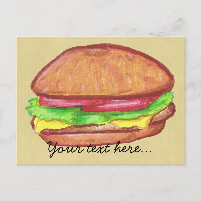 Cheeseburger Postcard (Front)