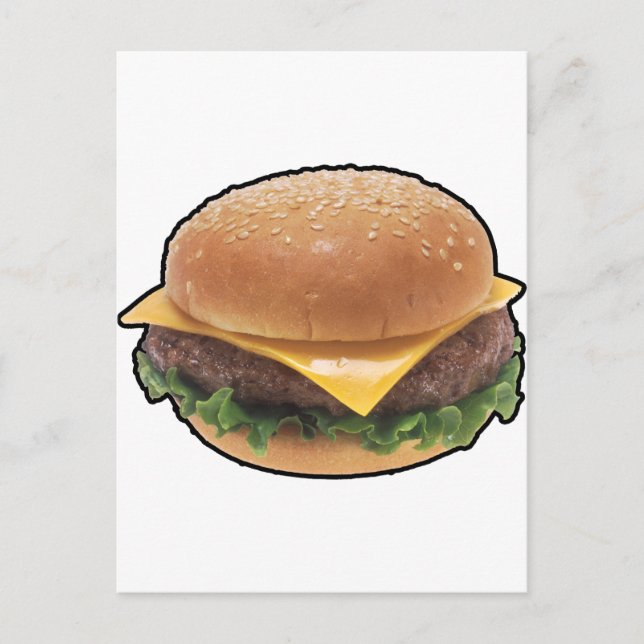Cheeseburger Postcard (Front)