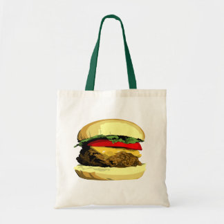 Cheeseburger tote bag
