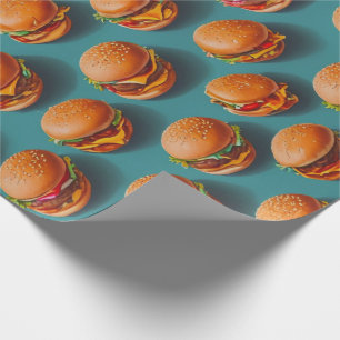 Cheeseburger Wrapping Paper 
