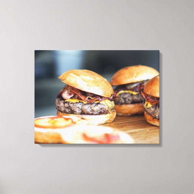 Cheeseburgers Canvas Print (Front)