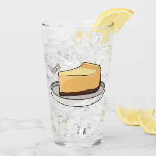 Cheesecake cartoon illustration   glass