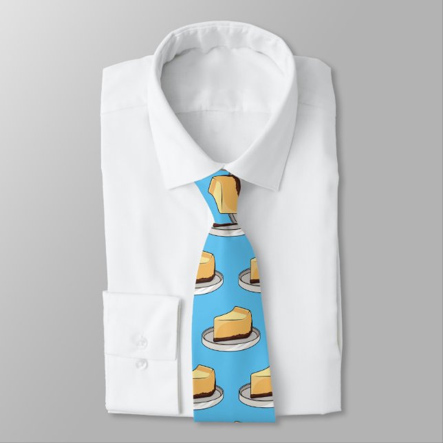 Cheesecake cartoon illustration  tie (Tied)