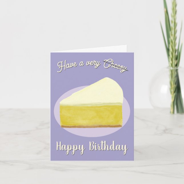 Cheesecake Funny Birthday Card (Front)