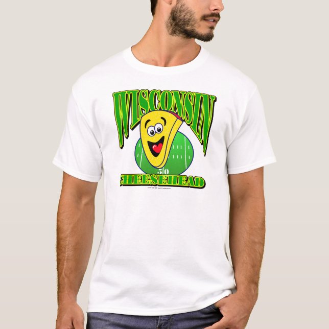 CheeseHead Cartoon 2 T-Shirt (Front)