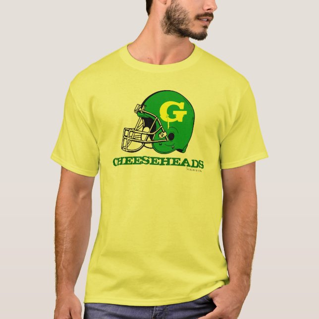 Cheeseheads Green Bay NFL Football Fans T-Shirt (Front)