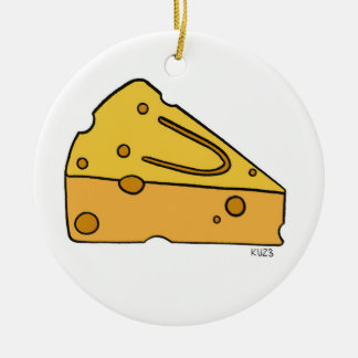 Cheesin' Cutie Cheese Ceramic Tree Decoration
