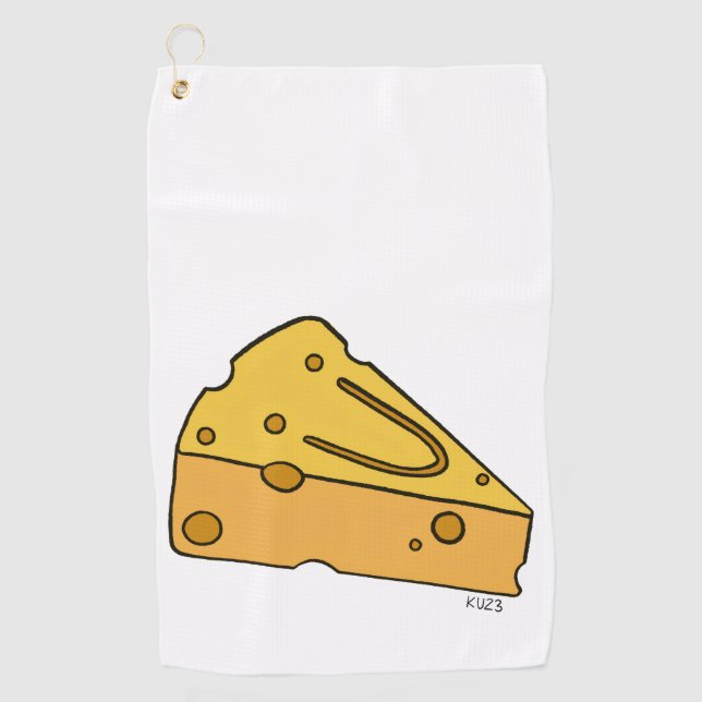 Cheesin' Cutie Cheese Golf Towel (Front)