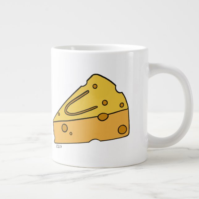 Cheesin' Cutie Cheese Large Coffee Mug (Right)