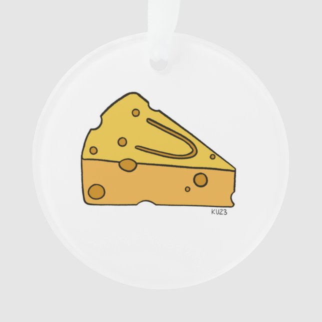 Cheesin' Cutie Cheese Ornament (Front)