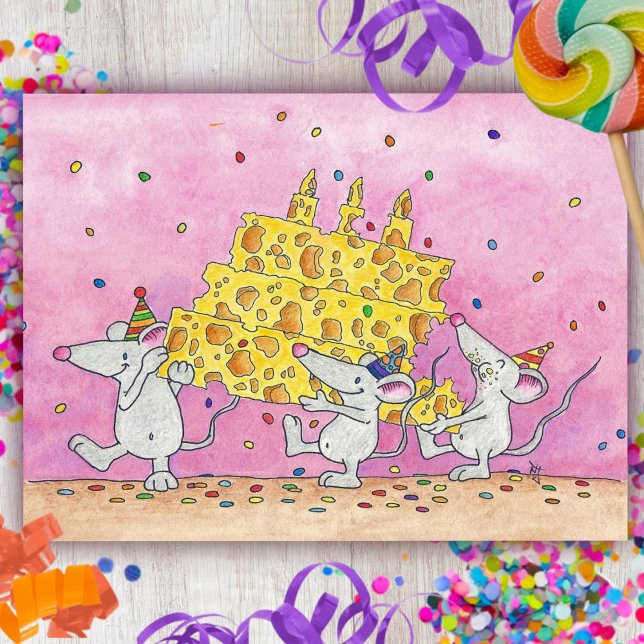 CHEESY BIRTHDAY WISHES postcard by Nicole Janes (Creator Uploaded)